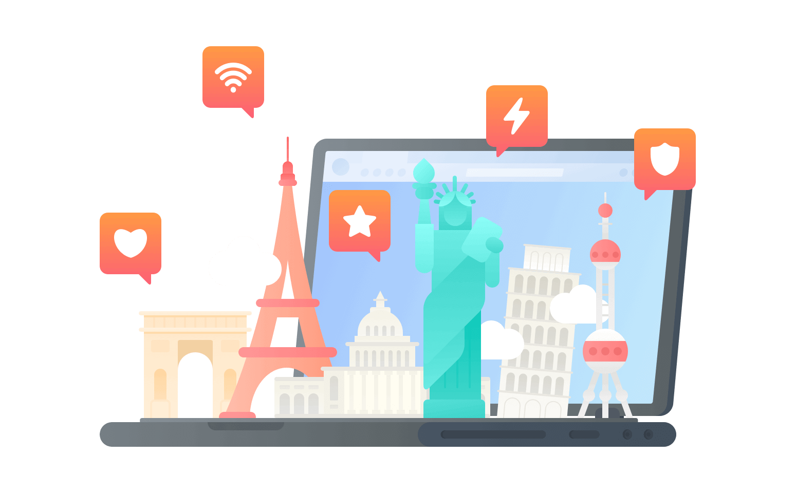 在福克兰连接到中国的加速器 - 华人VPN